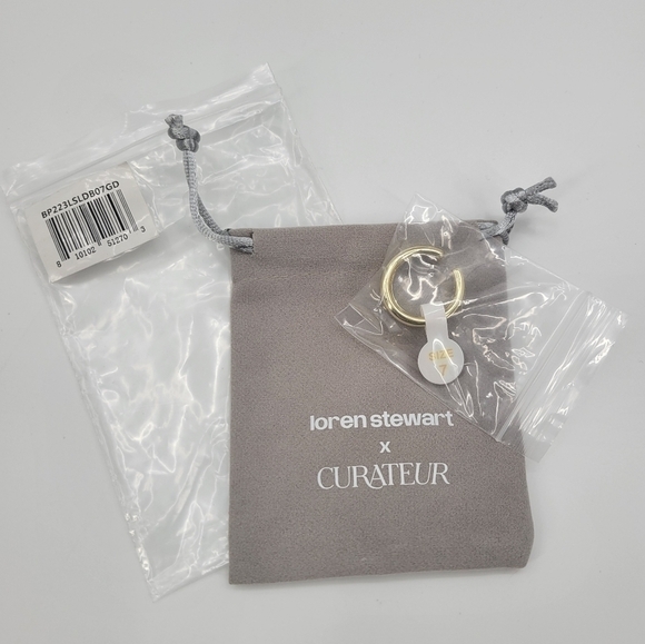 Loren Stewart X Curateur Deux Open Band Gold plated ring size 7 NWT - Picture 4 of 7
